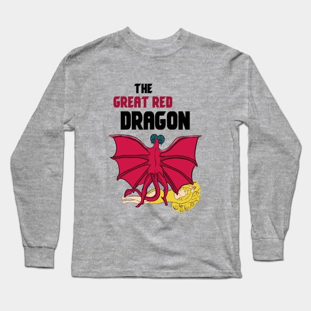 The great red dragon Long Sleeve T-Shirt by cypryanus